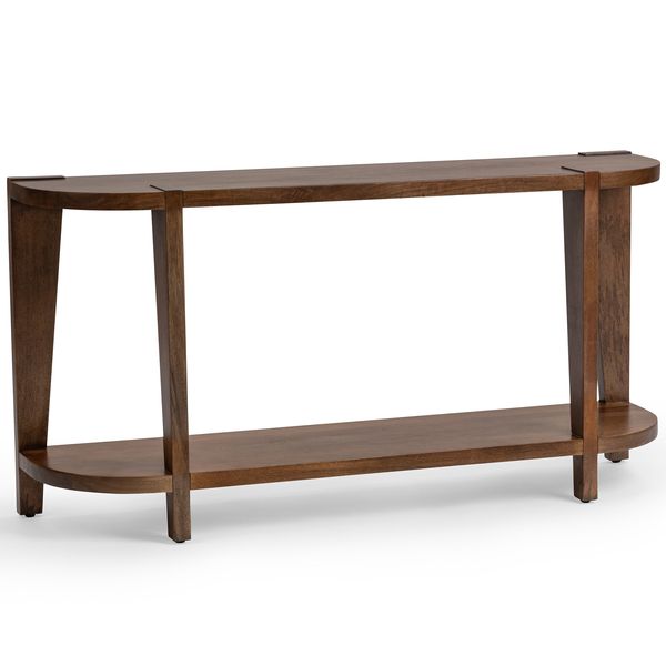 Cómoda de cinco cajones en madera flotante, tablero de carrocería