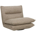 Sillón reclinable eléctrico de piel Flynn, color marfil