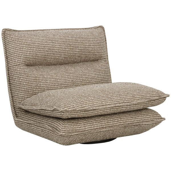 Sillón reclinable eléctrico de piel Flynn, color marfil